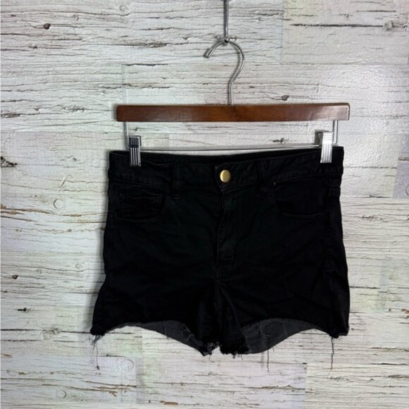 American Eagle Hi-rise Shortie size 10 black - Picture 1 of 7